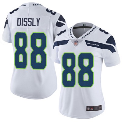 Nike Seattle Seahawks #88 Will Dissly White Women's Stitched NFL Vapor Untouchable Limited Jersey